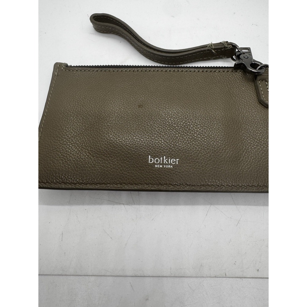 Botkier Cobble Hill Zippered Slip Wallet  Leather Gunmetal Hardware EUC PT5